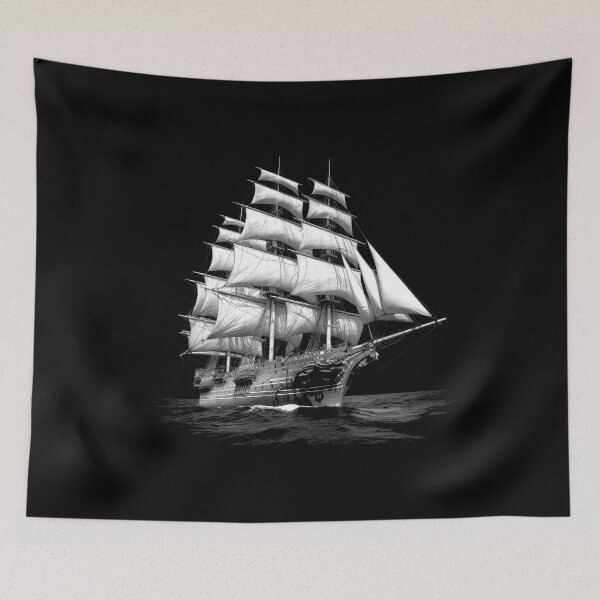 Item preview, Detailed Sailing Ship Sketch designed and sold by TurtleDojo.