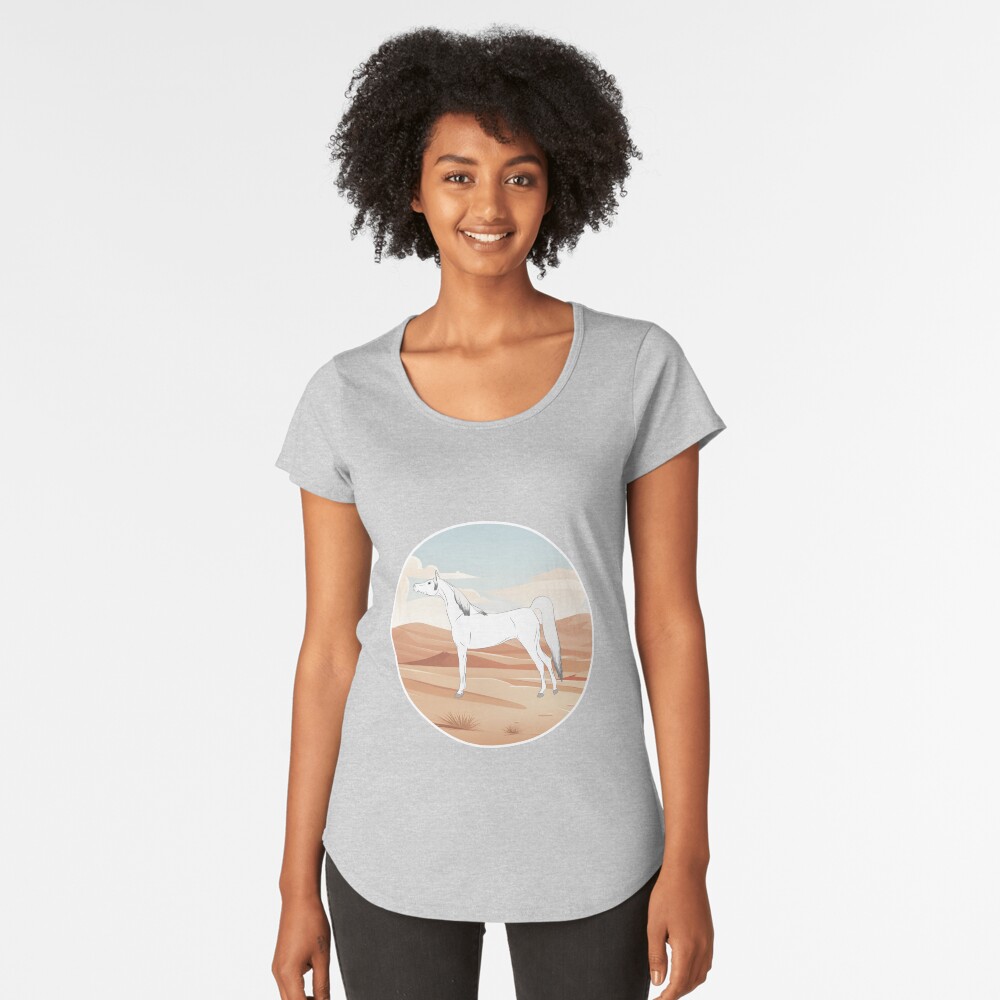 Aperçu de l'œuvre T-shirt premium échancré créée et vendue par WebEquitation.