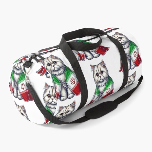 Item preview, Proud Persian Cat Wrapped in the Iran Flag – A Symbol of Iranian Pride designed and sold by Globalcitytees.