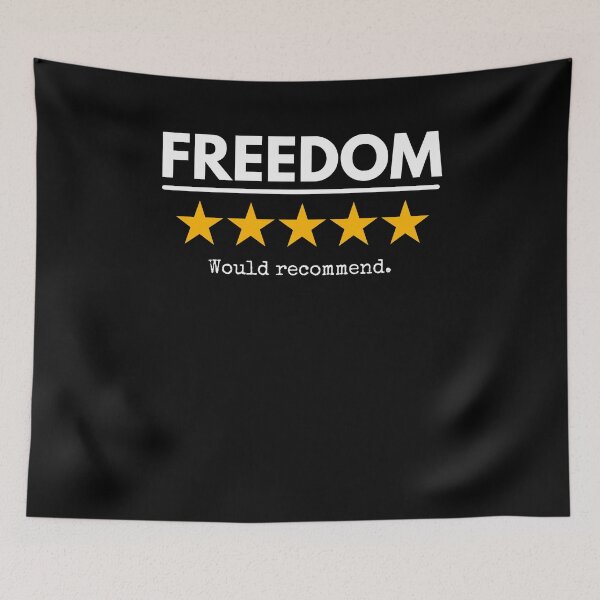 Item preview, Freedom 5 stars funny veterans day political humor joke designed and sold by snowry.