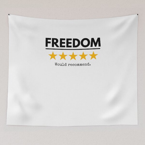 Item preview, Freedom 5 stars funny veterans day political humor designed and sold by snowry.