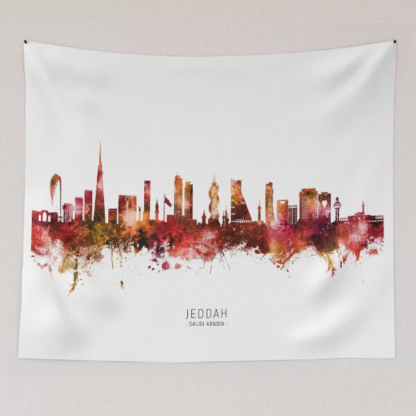 Artikelvorschau, Skyline von Dschidda, Saudi-Arabien entworfen und verkauft von ArtPrints.