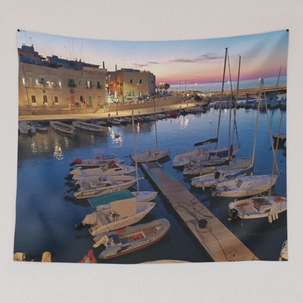 Item preview, Giovinazzo: Moored at Sunset designed and sold by EpicVistas.