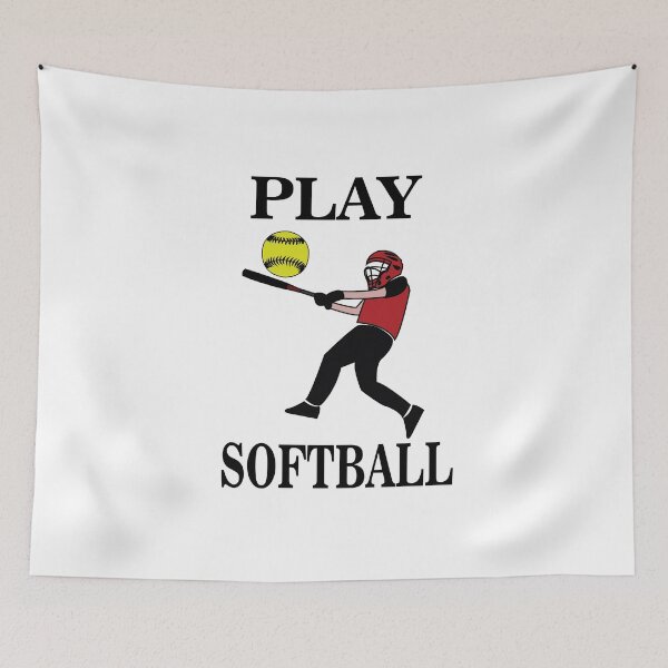 Item preview, Softball Player Play Softball designed and sold by Nisha Prabhu.