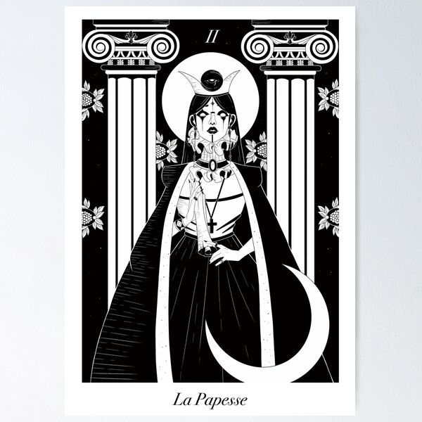 Item preview, II THE HIGH PRIESTESS designed and sold by GingerBlackInk.