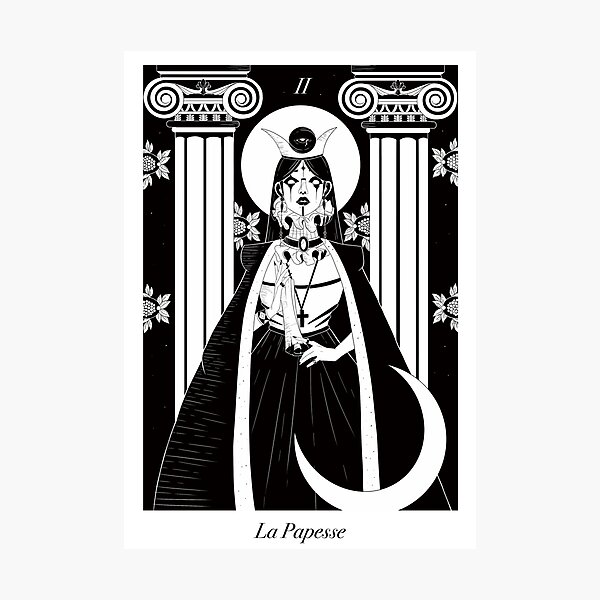 Item preview, II THE HIGH PRIESTESS designed and sold by GingerBlackInk.