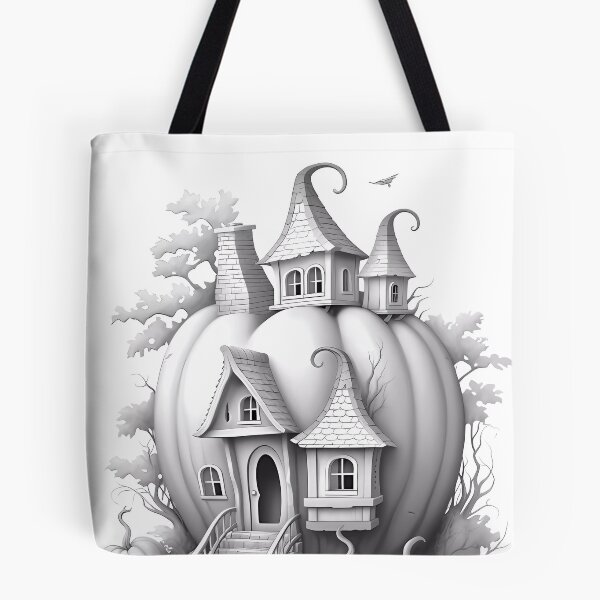 Item preview, Magical Pumpkin House #11 Coloring Page Pattern  designed and sold by DavidColoring.