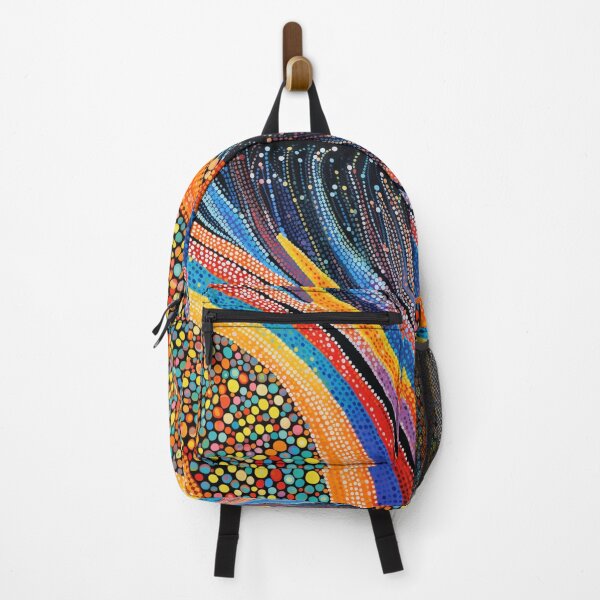 Item preview, Aboriginal Inspired Dot Art - Wavy Colorful Pebbles designed and sold by GrinGalore.