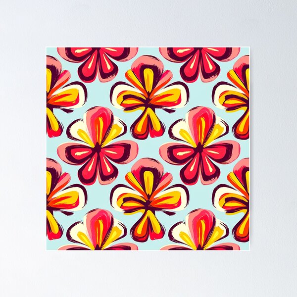 Item preview, Floral Flower Art Pattern by Steezee designed and sold by SteezeeStore.