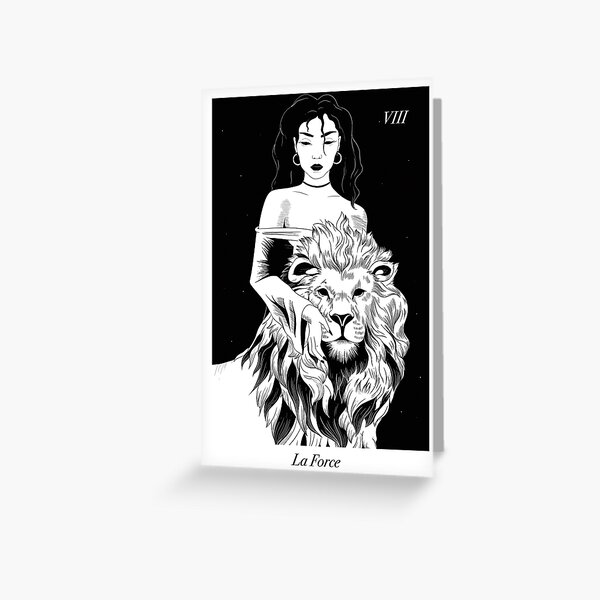 Vista previa del artículo con la obra «VIII FUERZA», diseñado y vendido por GingerBlackInk.