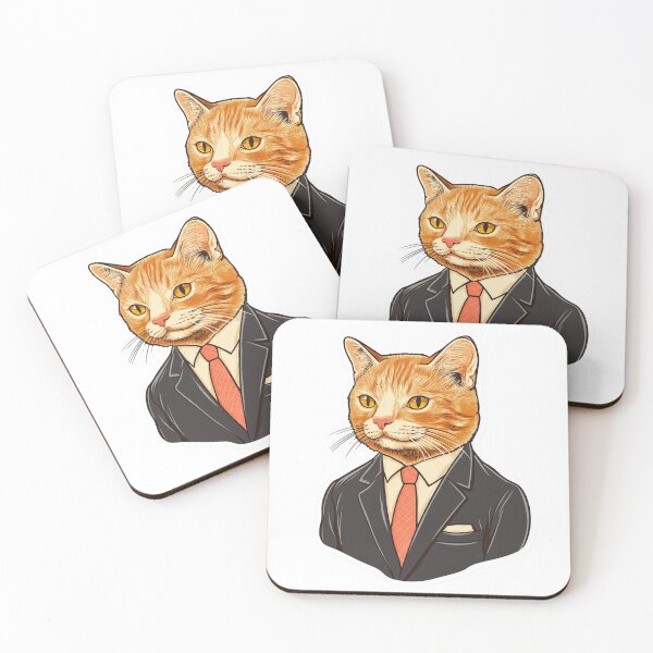 Item preview, Cat in Suit designed and sold by EvilCatCo.