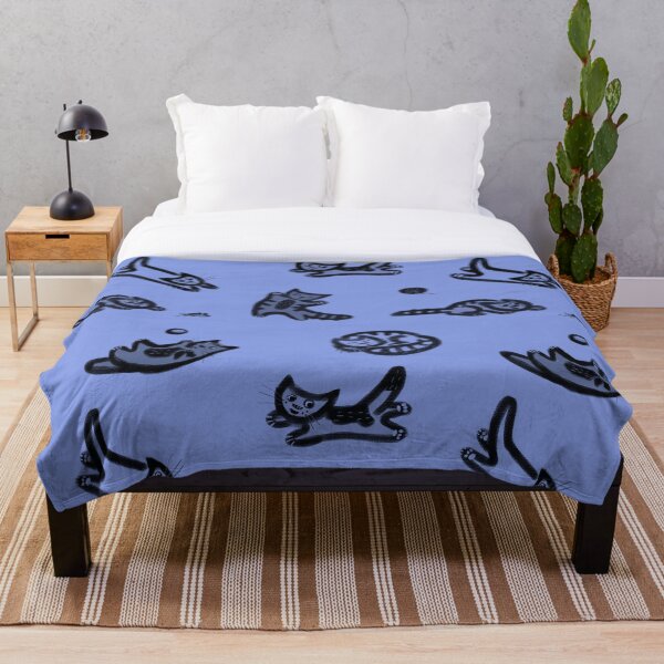 Item preview, Little Kittens - seamless pattern in blue designed and sold by KOUZZA.