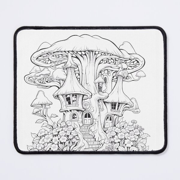Item preview, TreeHouse #5 Coloring Page Pattern  designed and sold by DavidColoring.