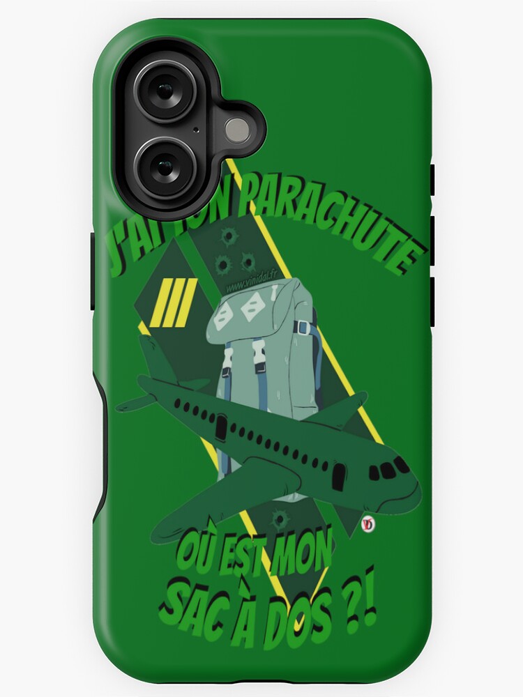 Aperçu 1 sur 4. Coque iPhone avec l'œuvre J'ai ton parachute. créée et vendue par Vinidal.