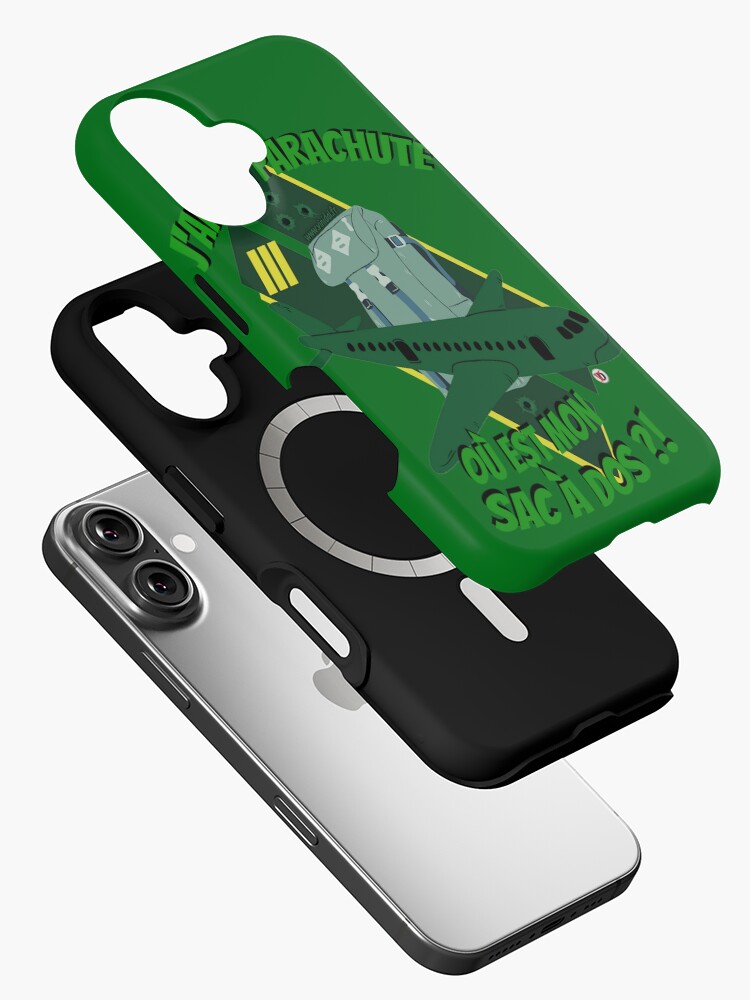 Aperçu 2 sur 4. Coque iPhone avec l'œuvre J'ai ton parachute. créée et vendue par Vinidal.