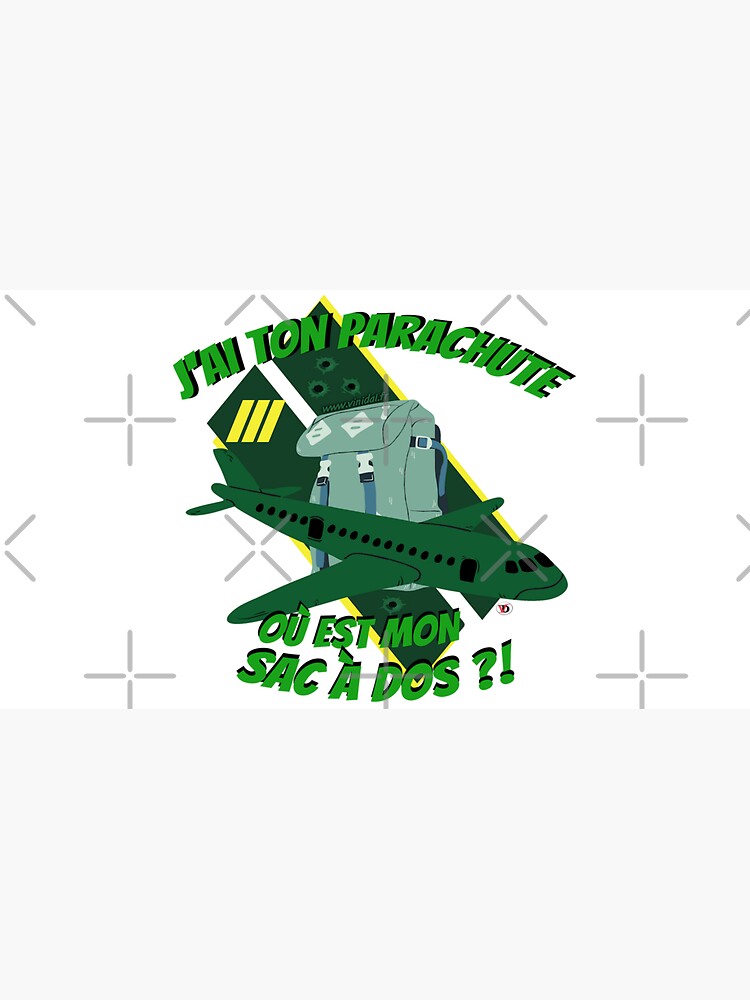 Aperçu 7 sur 7. Casquette avec l'œuvre J'ai ton parachute. créée et vendue par Vinidal.