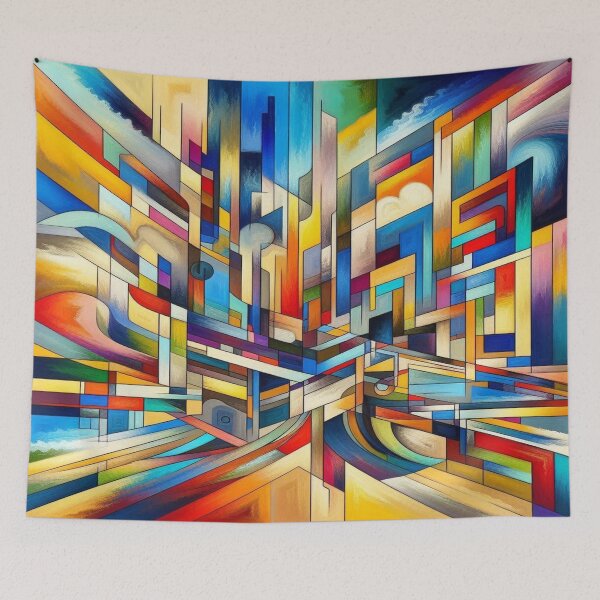Item preview, Colorful Expronism artwork: A unique abstract masterpiece full of vibrancy and depth designed and sold by FotoworldEdel.