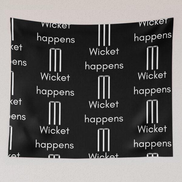 Item preview, Wicket Happens - white designed and sold by VasInd.