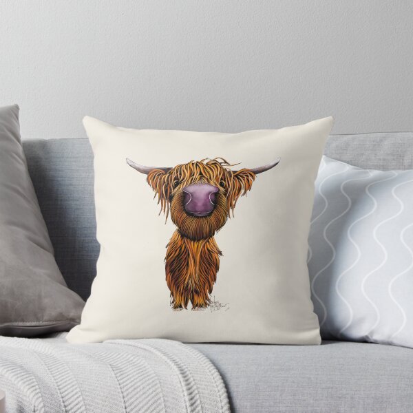 Item preview, HiGHLaND CoW PRiNT SCoTTiSH ' WHo GoeS THeRe? ' BY SHiRLeY MacARTHuR designed and sold by Shirley MacArthur Art.