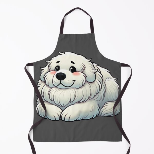 Item preview, Fluffy White Dog - Great Pyrenees Cartoon designed and sold by Desireehaz.