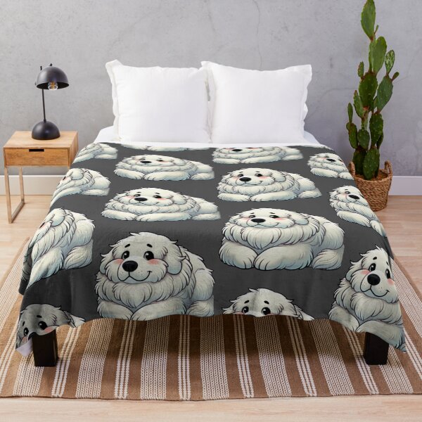 Item preview, Fluffy White Dog - Great Pyrenees Cartoon designed and sold by Desireehaz.