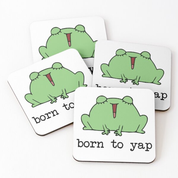 Item preview, Born to Yap – Funny Loud Frog Meme Cartoon for Frog Lovers & Extroverts designed and sold by tcvnguyen.