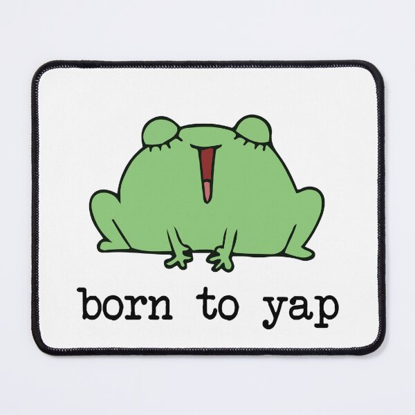 Item preview, Born to Yap – Funny Loud Frog Meme Cartoon for Frog Lovers & Extroverts designed and sold by tcvnguyen.