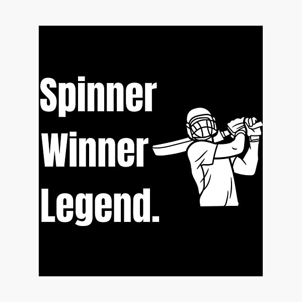 Item preview, Spinner, Winner, Legend - white designed and sold by VasInd.