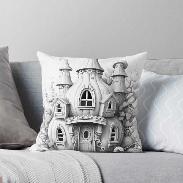 Item preview, Magical Pumpkin House #10 Coloring Page Pattern  designed and sold by DavidColoring.
