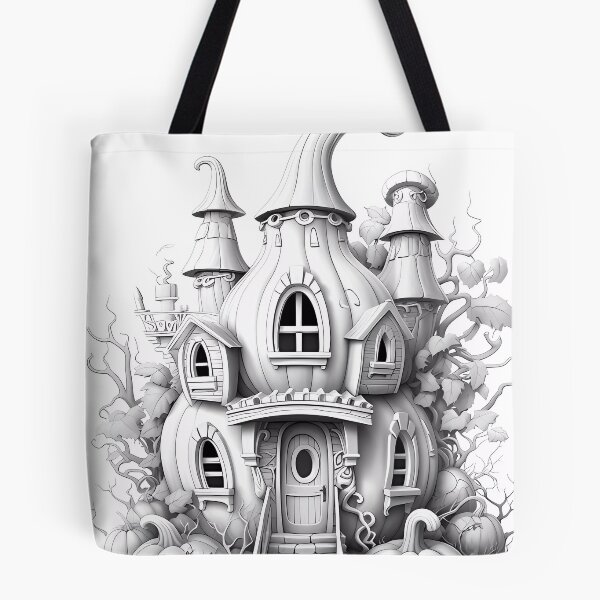 Item preview, Magical Pumpkin House #10 Coloring Page Pattern  designed and sold by DavidColoring.