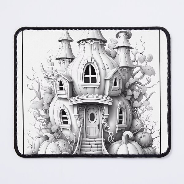 Item preview, Magical Pumpkin House #10 Coloring Page Pattern  designed and sold by DavidColoring.