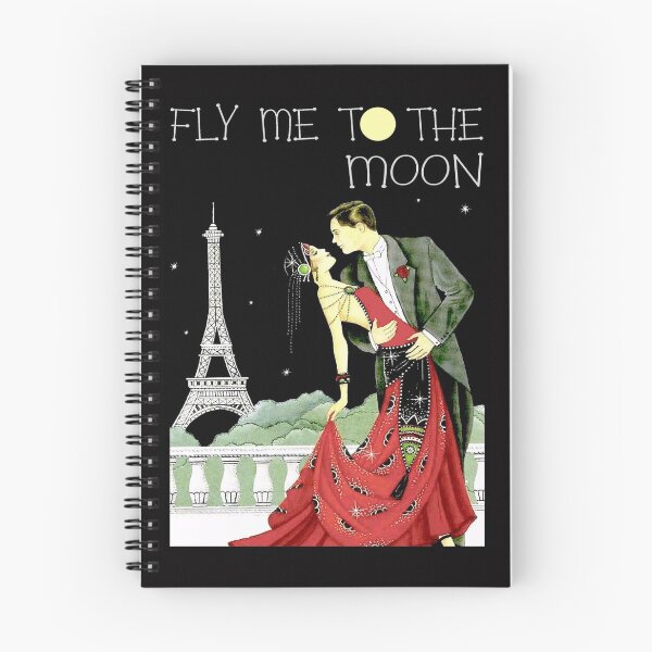 Item preview, FLY ME TO THE MOON; Vintage Dance Print designed and sold by posterbobs.