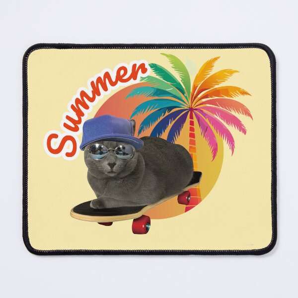 Item preview, Summer Skateboard Cat designed and sold by myDino-myLove.