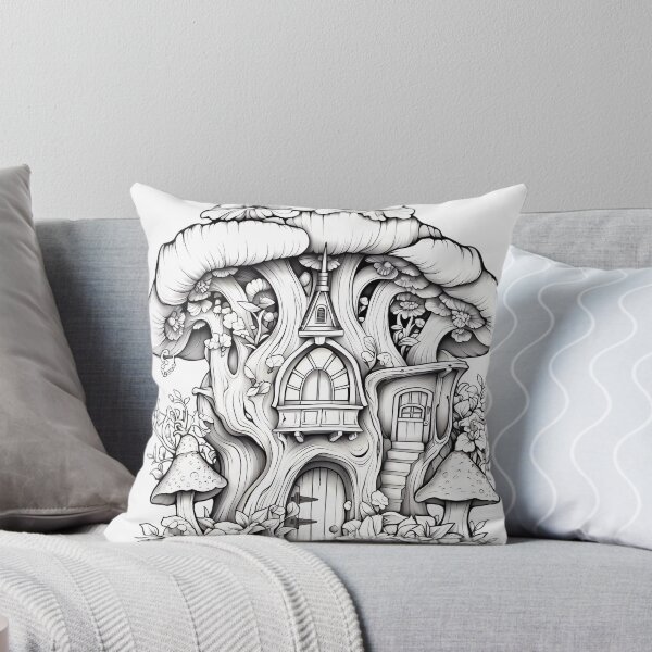 Item preview, TreeHouse #14 Coloring Page Pattern  designed and sold by DavidColoring.