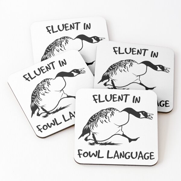 Item preview, Fluent in Fowl Language – Funny Goose Meme Cartoon for Bird Lovers & Sarcasm Fans designed and sold by tcvnguyen.