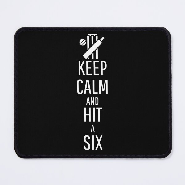 Item preview, Keep Calm and Hit a Six - white designed and sold by VasInd.