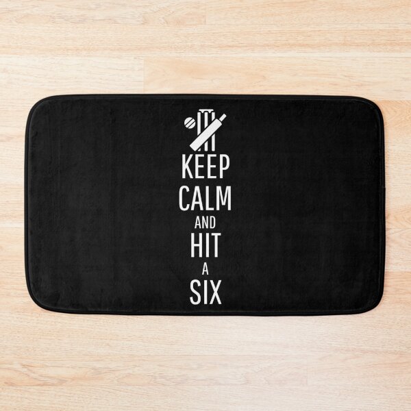 Item preview, Keep Calm and Hit a Six - white designed and sold by VasInd.