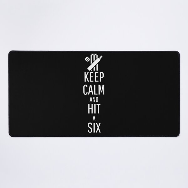 Item preview, Keep Calm and Hit a Six - white designed and sold by VasInd.