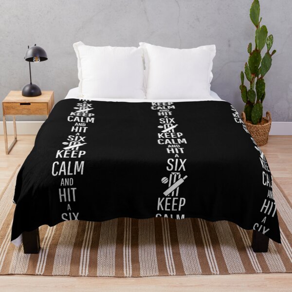 Item preview, Keep Calm and Hit a Six - white designed and sold by VasInd.
