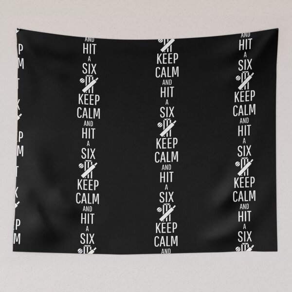 Item preview, Keep Calm and Hit a Six - white designed and sold by VasInd.