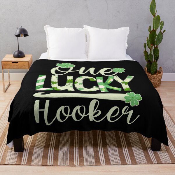 Item preview, One lucky hooker - St. Patrick's Day crochet humor designed and sold by EvergreenWhimsy.