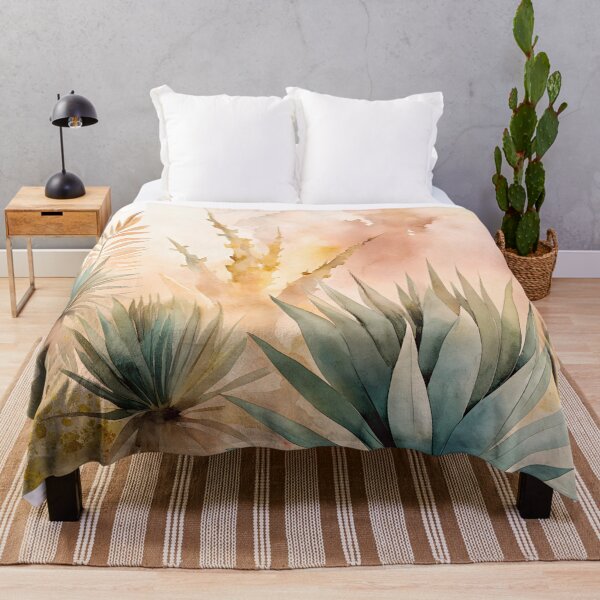 Item preview, Dreamy watercolor agave plants designed and sold by dulceguavashop.