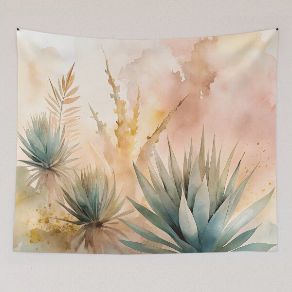 Item preview, Dreamy watercolor agave plants designed and sold by dulceguavashop.
