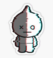 Glitchy Van Sticker