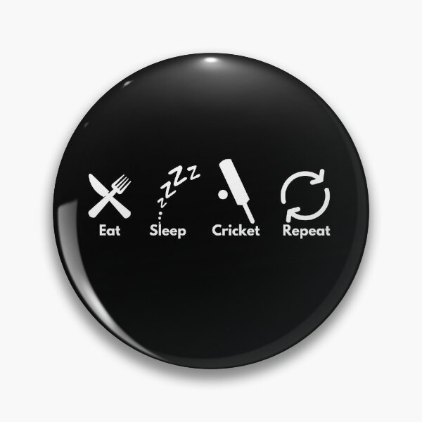 Item preview, Eat, Sleep, Cricket, Repeat - white designed and sold by VasInd.