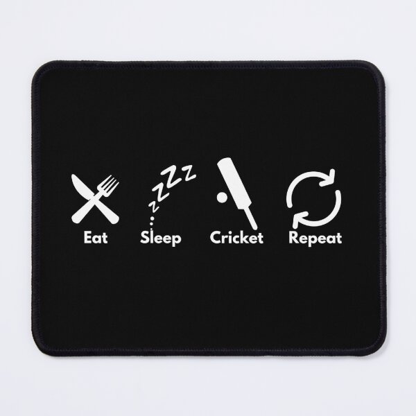 Item preview, Eat, Sleep, Cricket, Repeat - white designed and sold by VasInd.