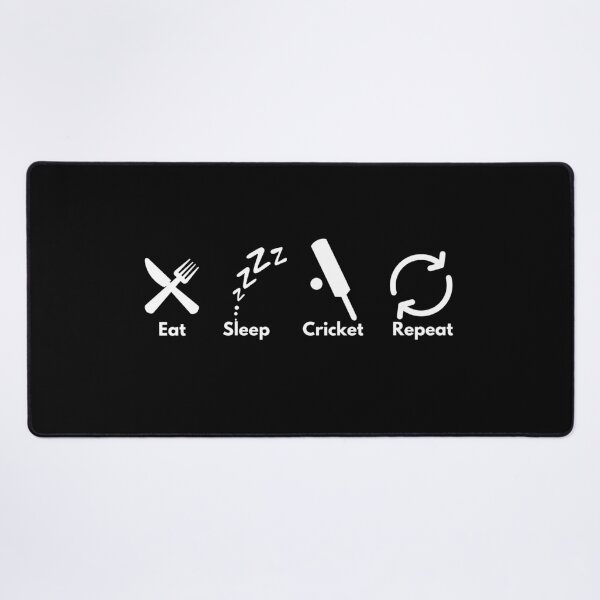 Item preview, Eat, Sleep, Cricket, Repeat - white designed and sold by VasInd.