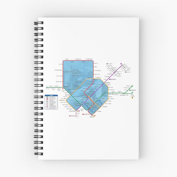 Item preview, Singapore MRT Map designed and sold by furanzu.