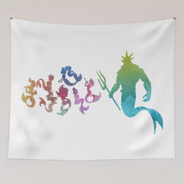 Item preview, Mermaids Inspired Silhouette designed and sold by ShadowsInspired.