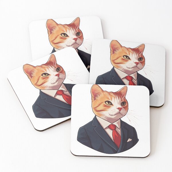 Item preview, Cat in a Suit designed and sold by EvilCatCo.
